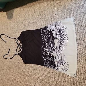 Black & White halter dress #177